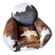 Fauteuils club en peau de vache