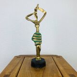 Bronze sculpture African woman