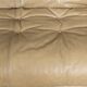 Italian 20thc beige "soriana" leather sofa by tobia scarpa for cassina