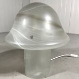 Lampes de table en verre champignon Peill & Putzler des années 1970