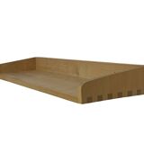 Vintage wooden wall shelve rack bookshelf in pinewood