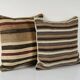 Set of 2 vintage kilim cushion covers 61x61 cm