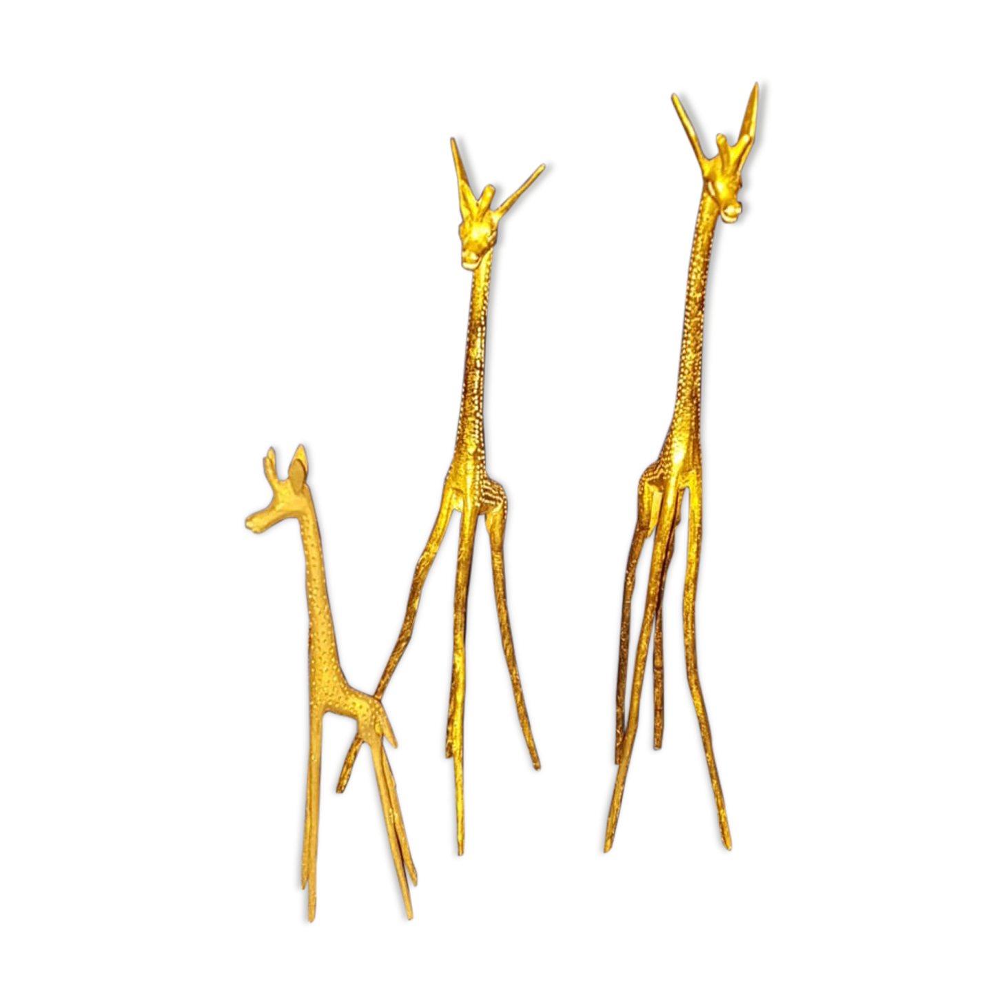 Lot of 3 bronze antelopes