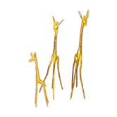 Lot of 3 bronze antelopes