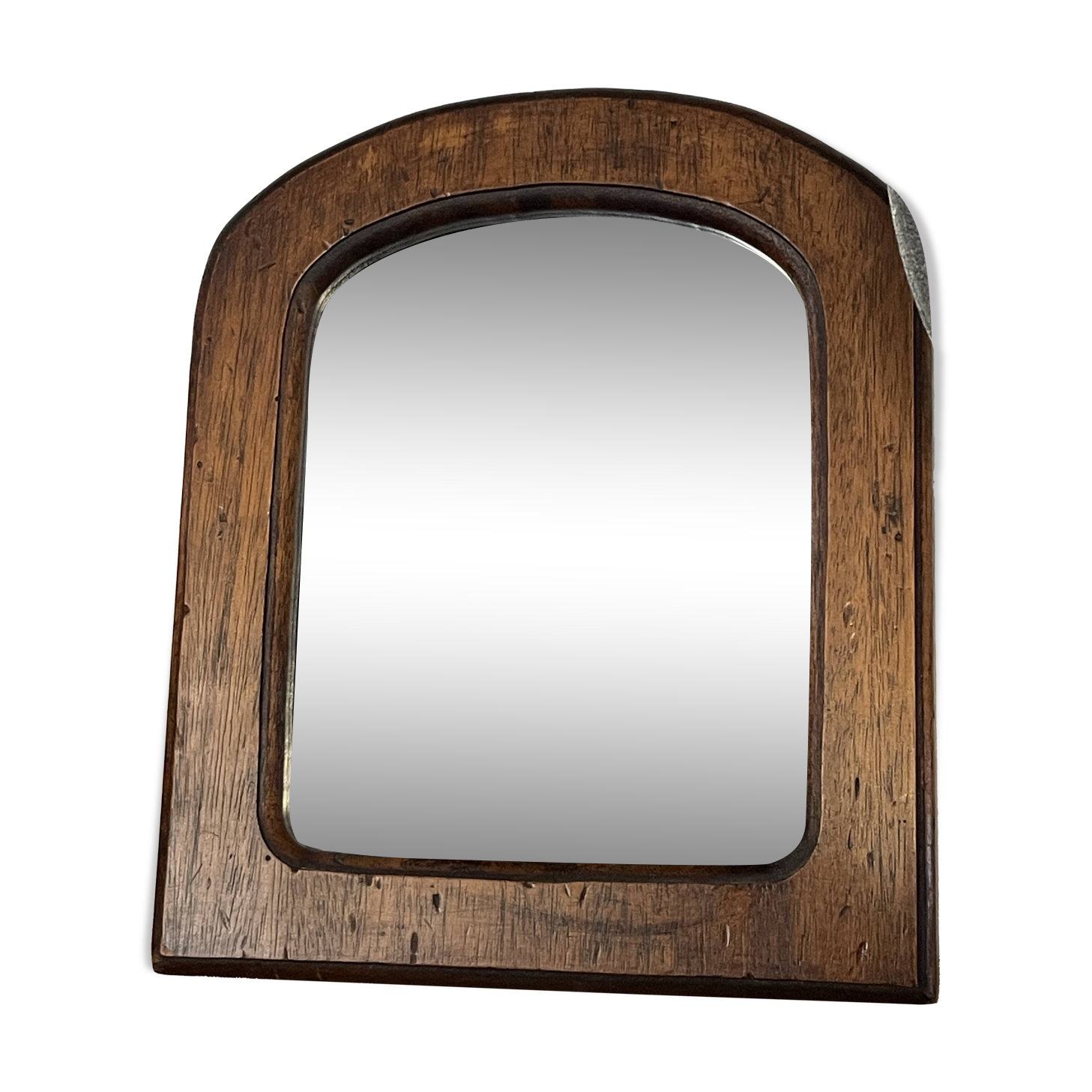 Brutalist Vaulted Solid Wood Mirror