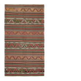 Turkish Handmade Vintage Anatolian Kilim 160 cm x 307 cm