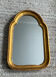 Ancien petit miroir en bois doré années 70