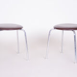 Pair of 1960s Bauhaus stools - Central European