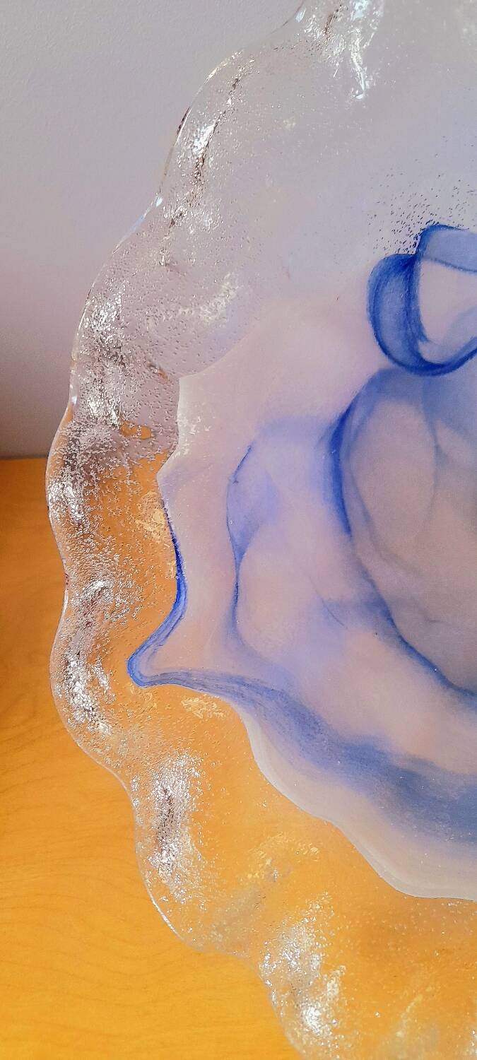 Murano blown glass jellyfish pendant light