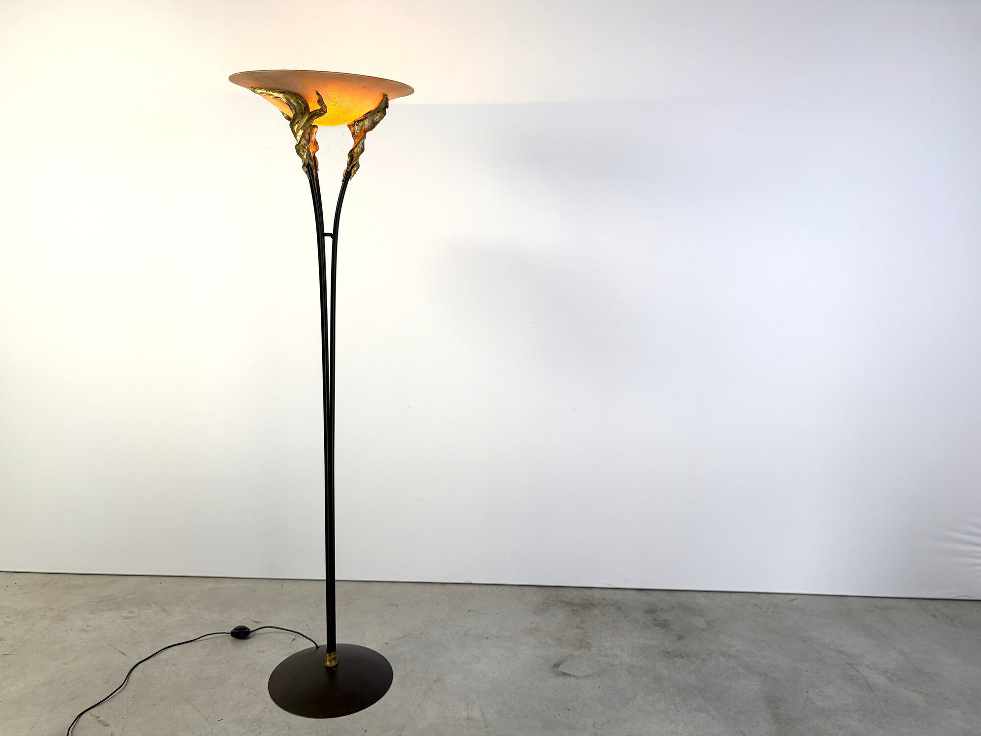 Art deco style floor lamp by Ligne D, 1980s