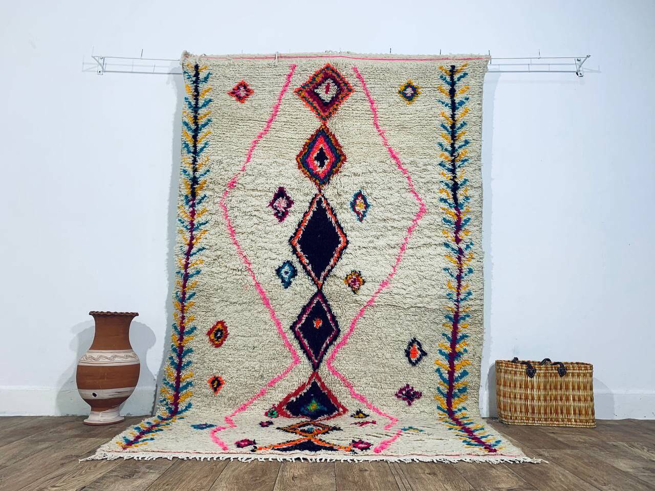 Handmade Moroccan Berber rug 240 x 147 cm
