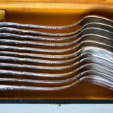 Ensemble de 11 couverts en métal argenté