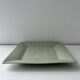 Large celadon square plate