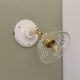 Vintage glass cut lampshade - tableware collection -