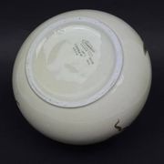 Tharaud Limoges, round vase with hand-painted foliage decoration, Art Nouveau