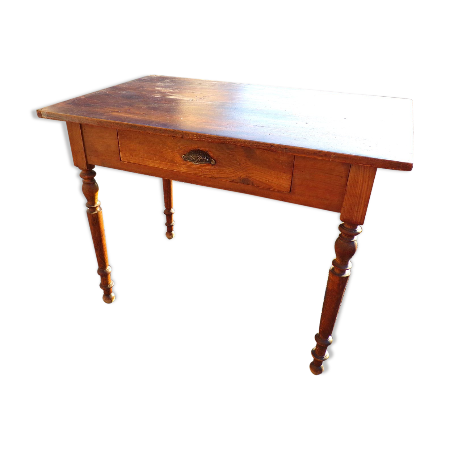 Small farm table with drawer