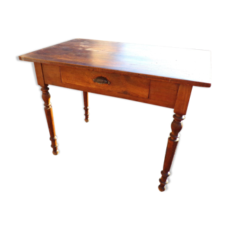 Small farm table with drawer