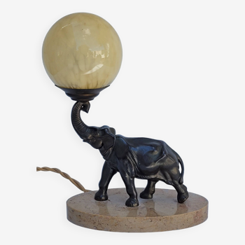 Old art deco elephant night light bedside lamp