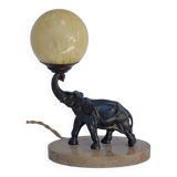 Old art deco elephant night light bedside lamp