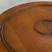 H. Pander & Sons Round Table in Solid Oak with Baluster Legs, 1920s
