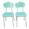 Paire de chaises métal & fourmi waimea intérieur design vintage années 60