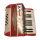 Accordion former red vintage Kids Toy mark Antonelli