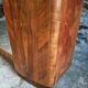 French Art Deco walnut wardrobe with mirror, 1930s