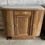 Buffet very art deco in raw walnut