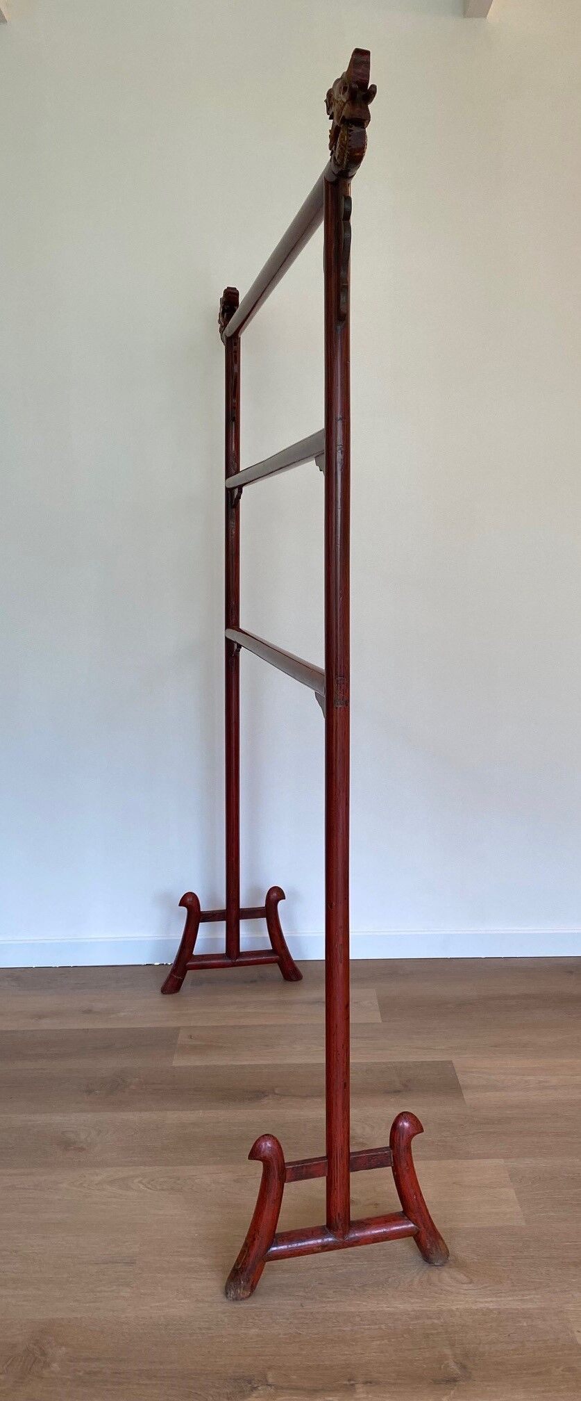Chinese lacquered clothes rack