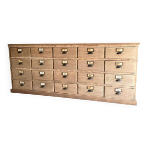 ancien meuble de métier - tiroirs