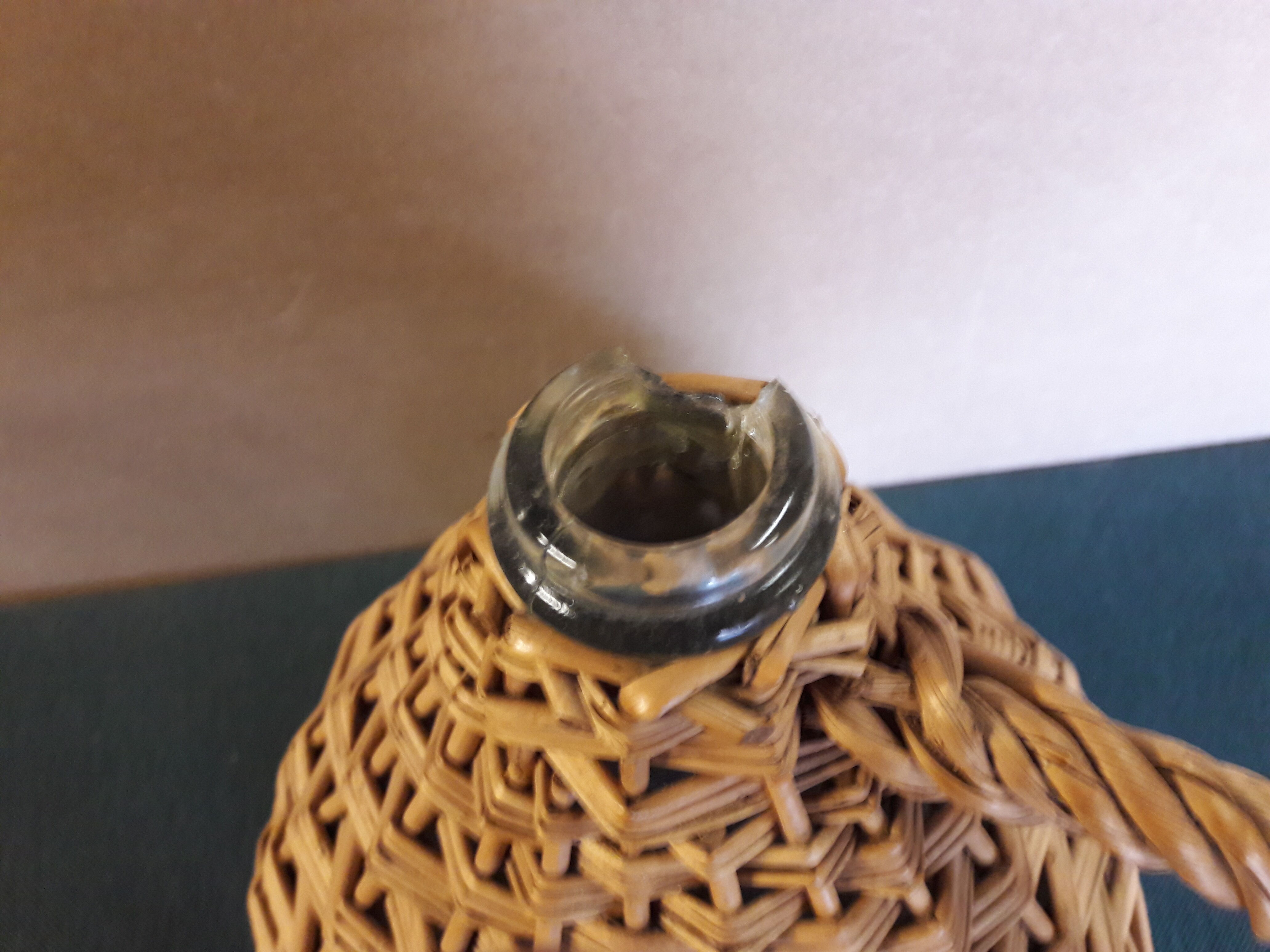 Lady Jeanne surrounded by wicker