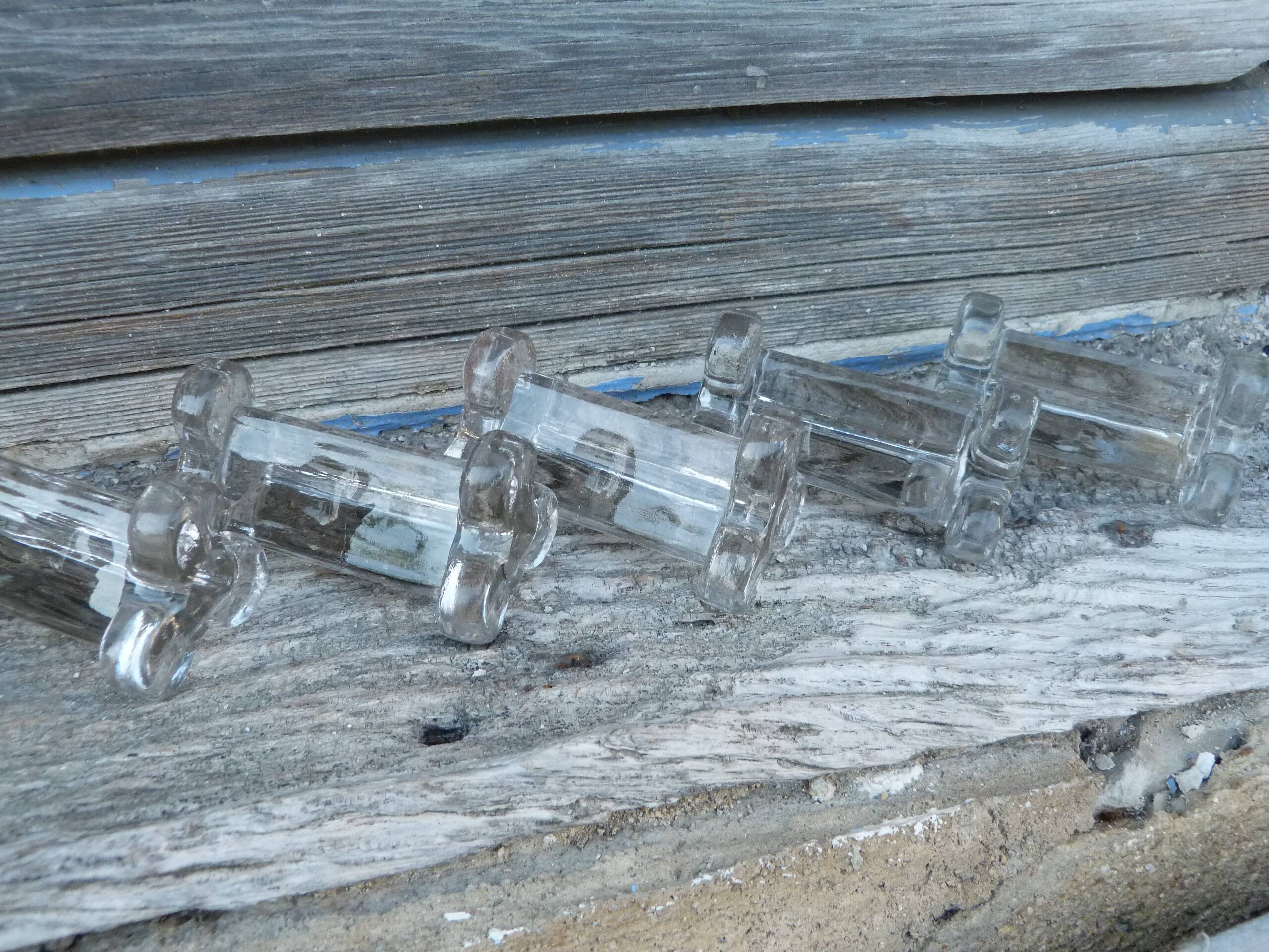 Set of 10 Baccarat crystal knife holders