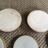 Set of 9 stoneware plates