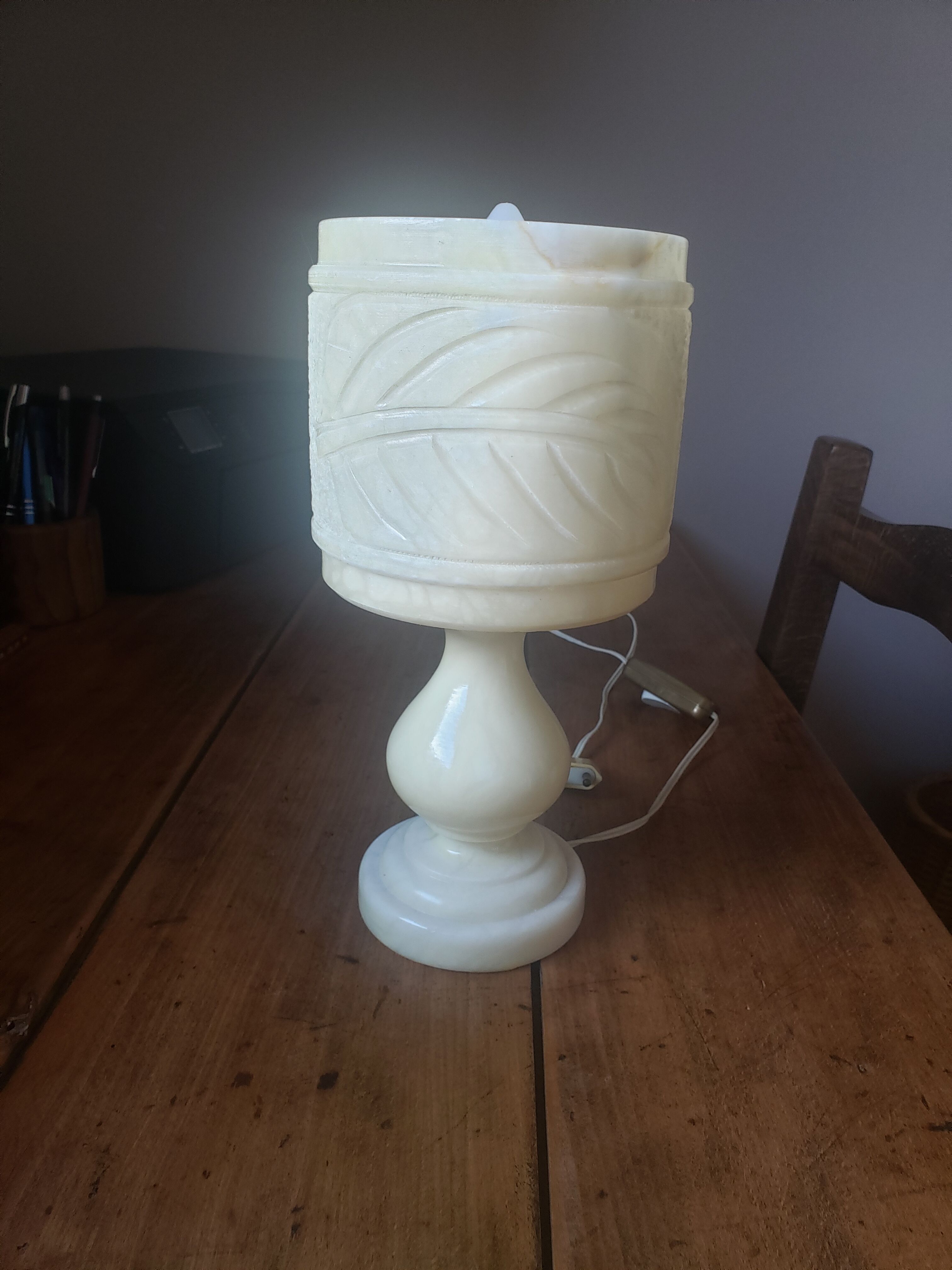Alabaster lamp