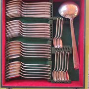 Silver-plated cutlery set - monaco grand prix model with case