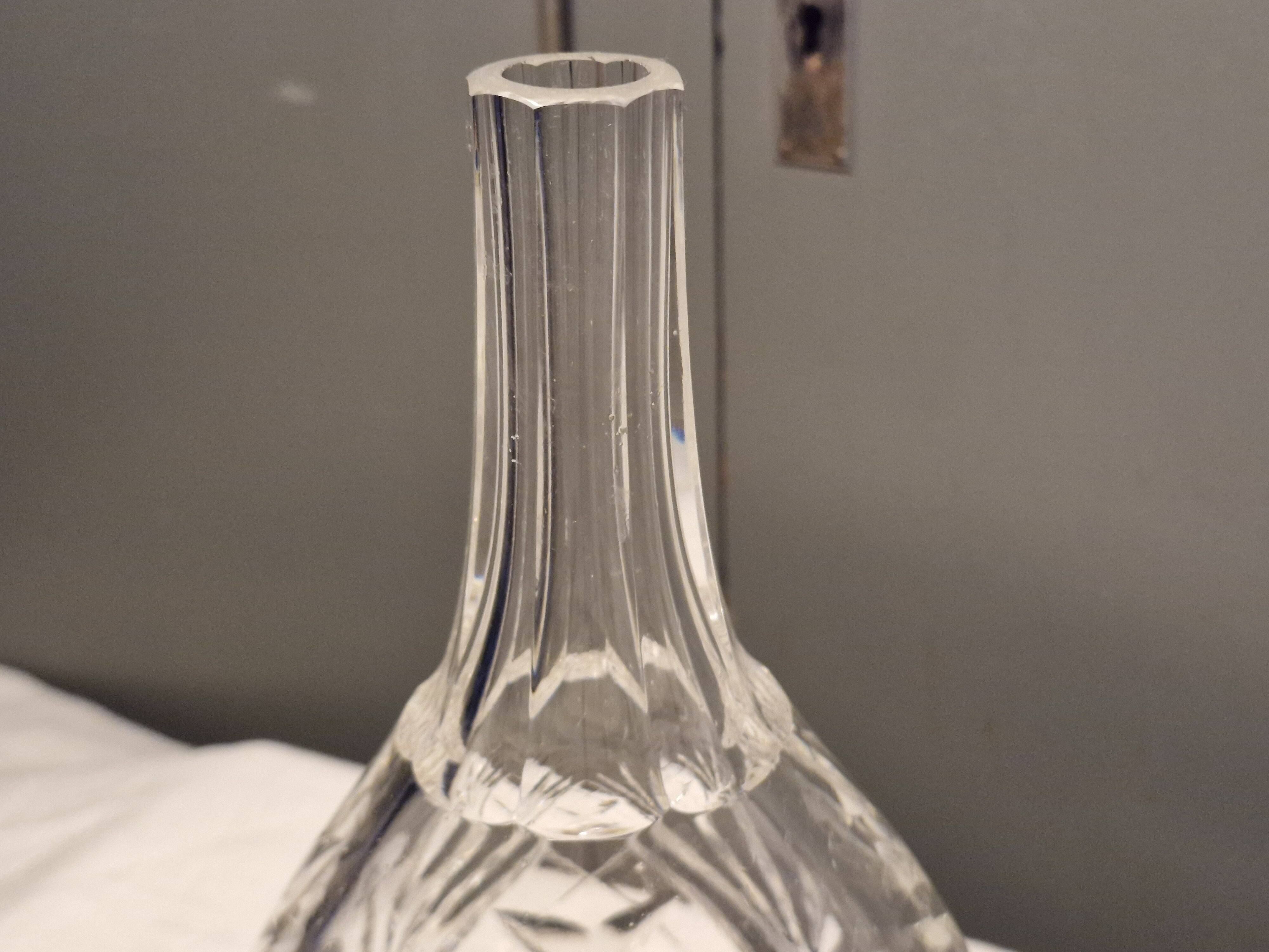 Saint Louis - Stamped soliflore vase - cut crystal - Height 22 cm