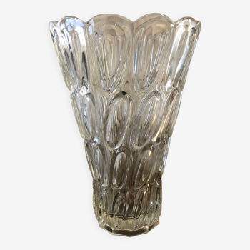 Glass art deco vase
