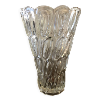 Glass art deco vase