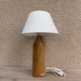 Vintage table lamp lamp IKEA design from Sweden in light solid wood with lampshade