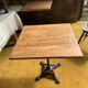 Table bistrot bois brut