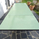 Solid oak and formica extension table