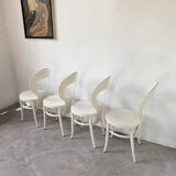 Set of 4 Baumann bistro chairs, Mouette model