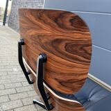 Vitra Eames Lounge Chair XL + Ottoman, Black leather & Santos Rosewood