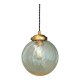 Vintage transparent glass suspension globe