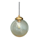 Vintage transparent glass suspension globe