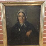 Oil on canvas, portrait of a woman