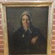 Huile sur toile, portrait de femme