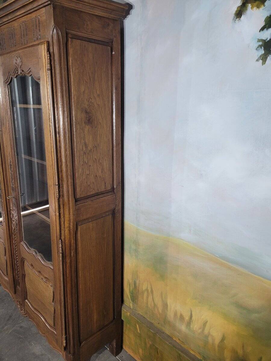 Small carved oak library