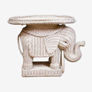 Table d’appoint Wicker Elephant