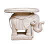 Wicker Elephant sidetable